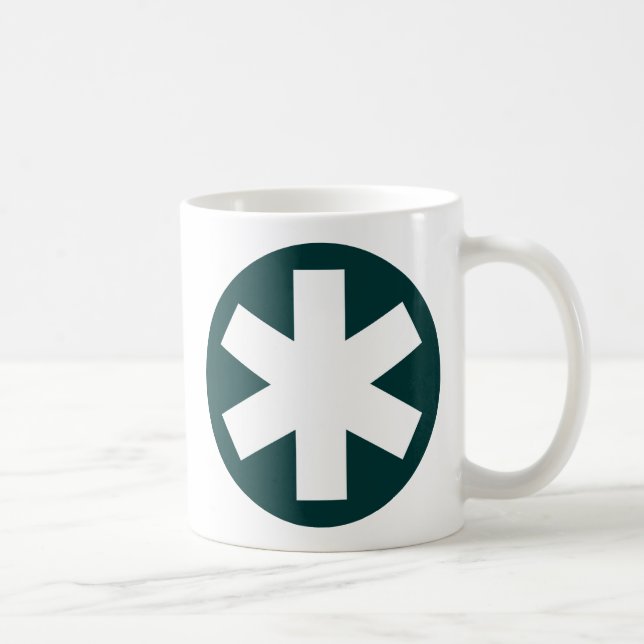 Mug Asterisk - Vert foncé (Droite)