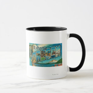 Mug Astoria, Oregon - Scènes de grandes lettres
