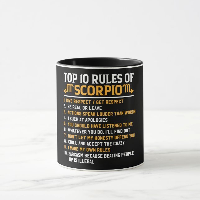 Mug Astrologie/ Signal Zodiaque//Scorpio (Centre)