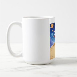 Mug Astronaute enfant prêt à explorer le cahier scolai