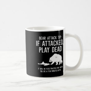 Mug Astuce drôle d'attaque d'ours de camping Randonnée