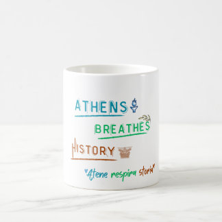 Mug Athens respire l'histoire - Art de Voyage bilingue