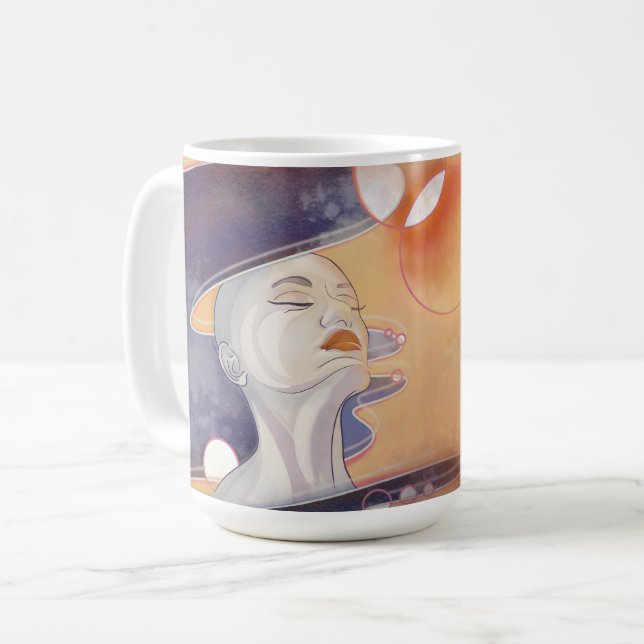 Mug Attaque à la nébuleuse et collier galactique à per (Devant gauche)