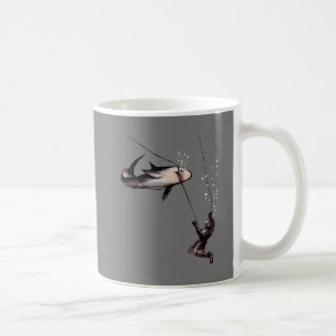 Mug Attaque de requin sur un casque Vintage plongée Di
