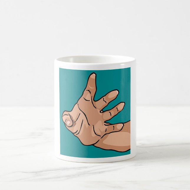 Mug Atteindre la main (Créateur téléchargé)