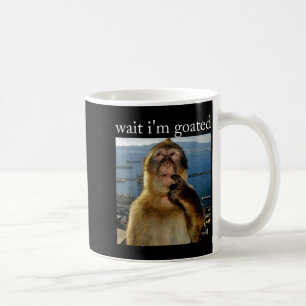 Mug Attends je suis Dieux Drôle Singe Pensant Mème Cer