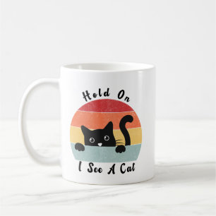 Mug Attends Je Vois Un Chat, Un Chat Drôle