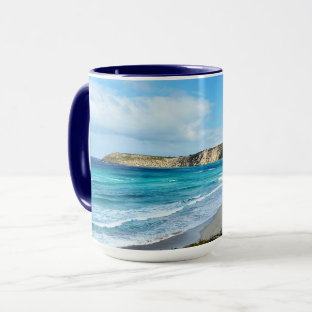 Mug Attentes sur la plage, (Devant gauche)