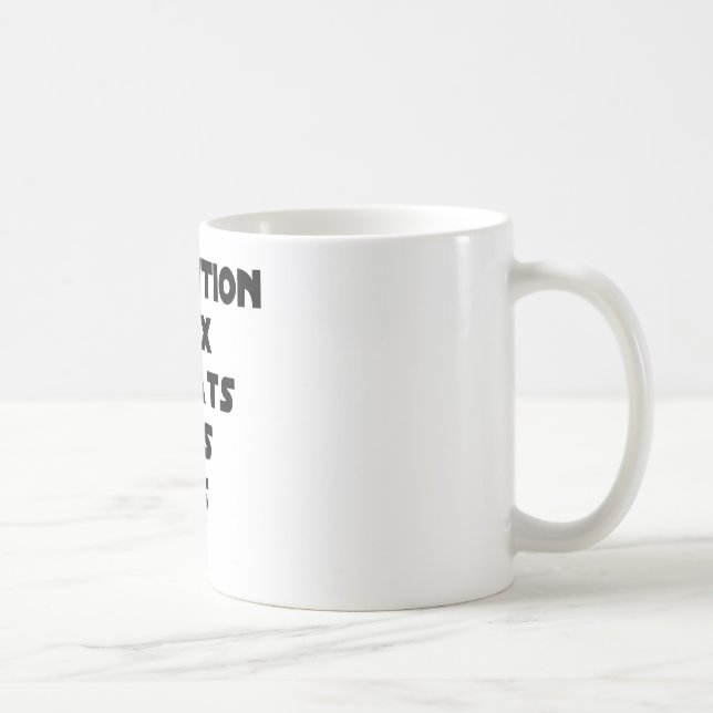 Mug ATTENTION AUX DÉGÂTS DES OS - Jeux de mots (Droite)