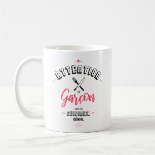 Mug Attention ce garçon est un cuisinier génial