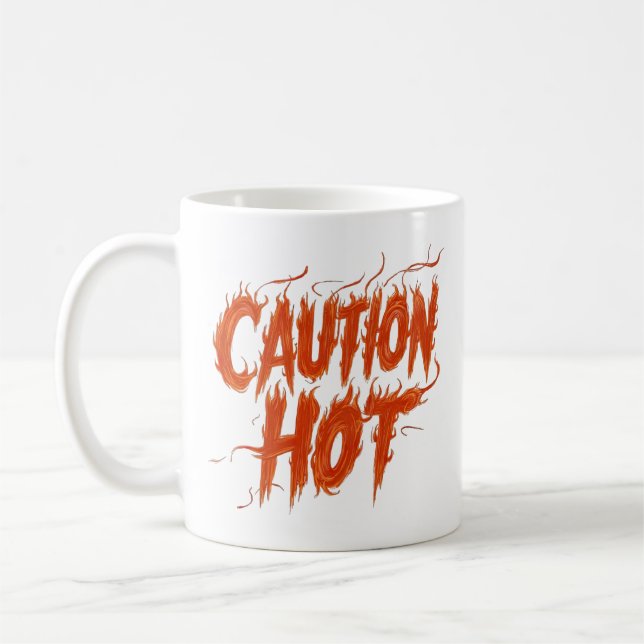 Mug Attention Hot (Gauche)