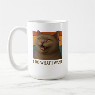 Mug Attitude de chat rétro