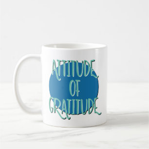 Mug Attitude Du Slogan De Récupération De Gratitude