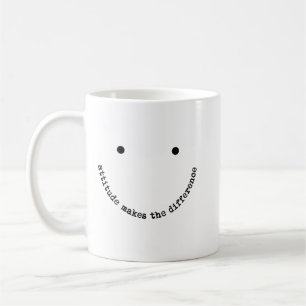 Mug Attitude Fait la Différence Visage Souriant Positi