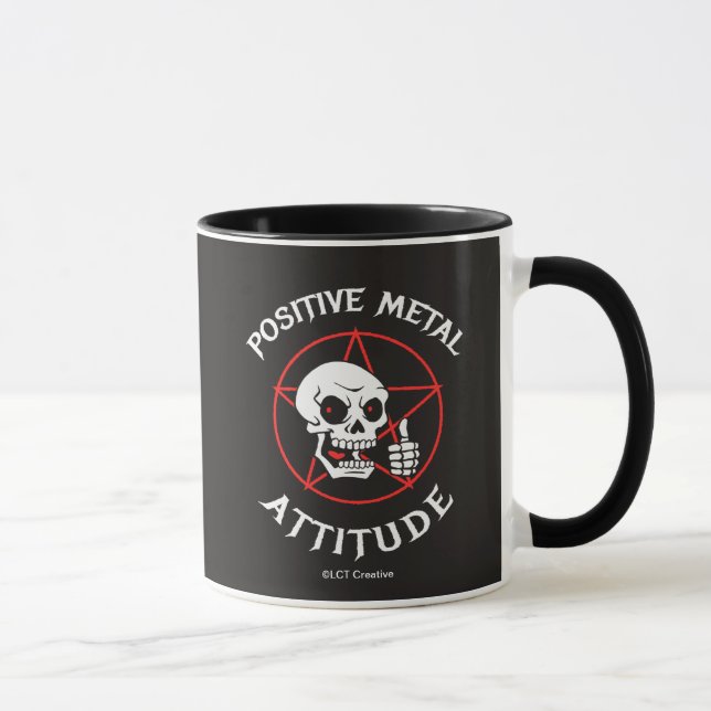 Mug Attitude métallique positive (Droite)