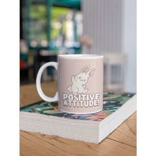 Mug Attitude positive Bunny - Cute kawai Motivational