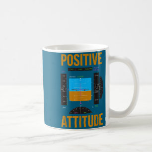 Mug Attitude positive pilote drôle instrument d'aviati