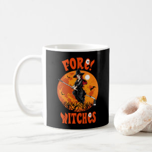 Mug Au fond ! Sorcières Golf Stick Sorcière équitation