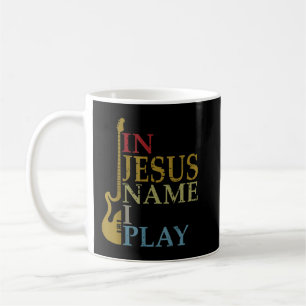 Mug Au Nom de Jésus Je Joue de la Guitare