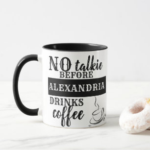Mug AUCUN DISQUE AVANT D'Ajouter Votre Nom BOIT café