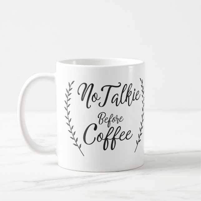 Mug Aucun film parlant avant café (Gauche)