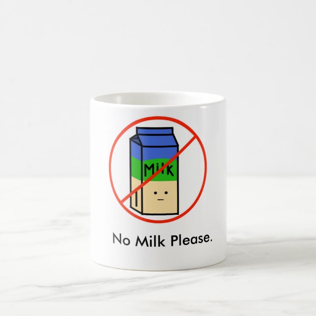 Mug Aucun lait n'attaquent svp la version blanche (Centre)