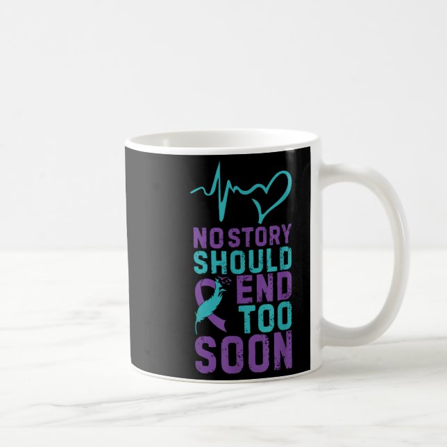 Mug Aucune histoire ne devrait se terminer trop tôt  (Droite)