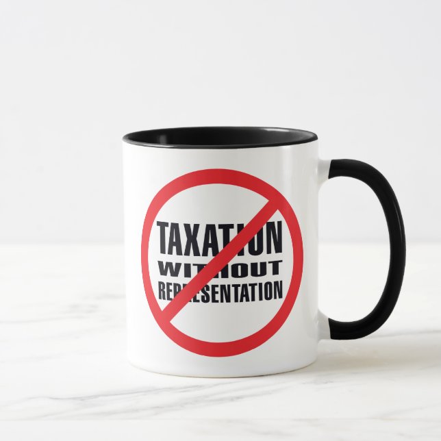 Mug Aucune imposition sans représentation (Droite)