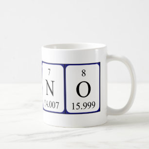 Mug Aucune taille de nom de table périodique