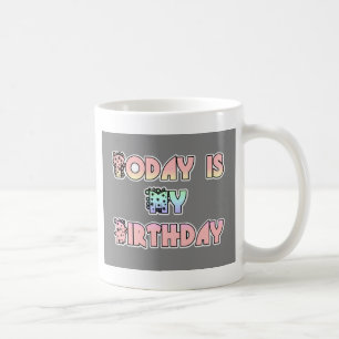 Mug Aujourd'hui est mon anniversaire Baby Pink Art Pri