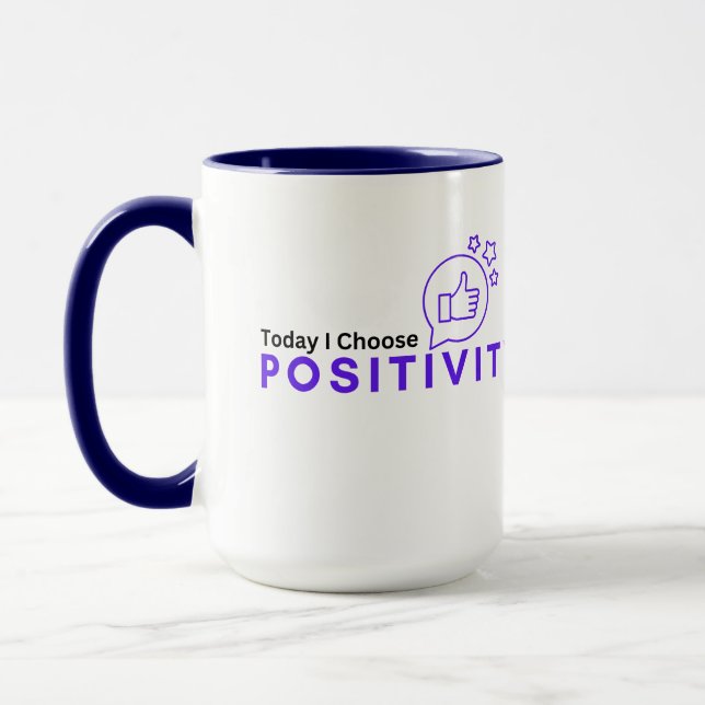 Mug Aujourd'hui je choisis la positivité (Gauche)