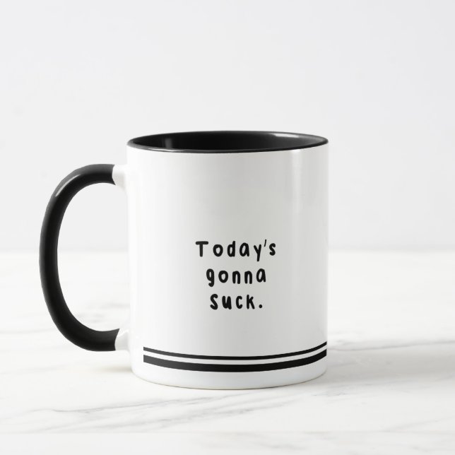 Mug Aujourd'hui va sucer la tasse. La maison originale (Gauche)