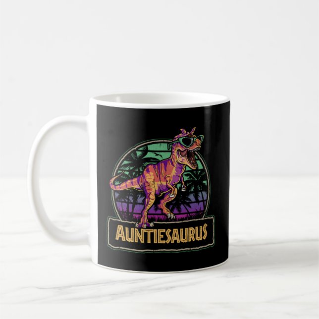 Mug Auntiesaurus T Rex Dinosaur Auntie Saurus Famille (Gauche)