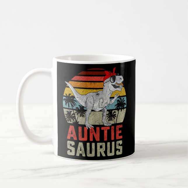 Mug Auntiesaurus T Rex Dinosaur Auntie Saurus Famille (Gauche)