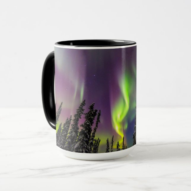 Mug Aurora Borealis | Fairbanks, Alaska (Devant gauche)