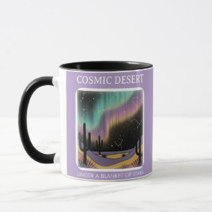 Mug Aurore du désert cosmique • Ciel nocturne western 