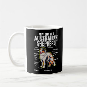 Mug Australian Shepherd Anatomie drôle chien