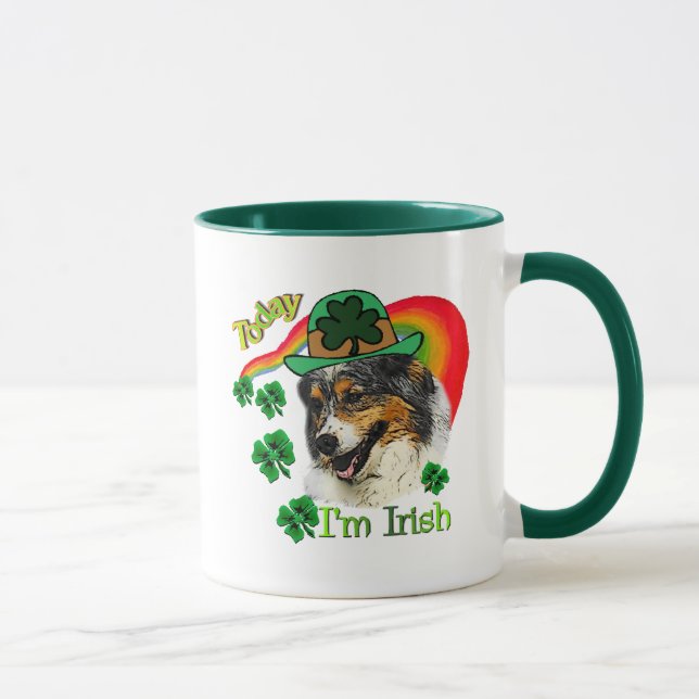 Mug Australian Shepherd St patrick (Droite)