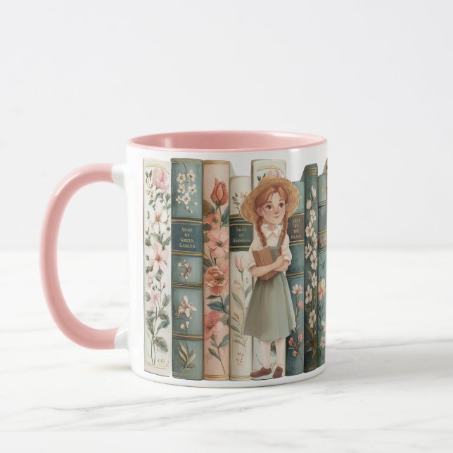 Mug Auteur de livres | Anne des pignons verts | Livres (Gauche)