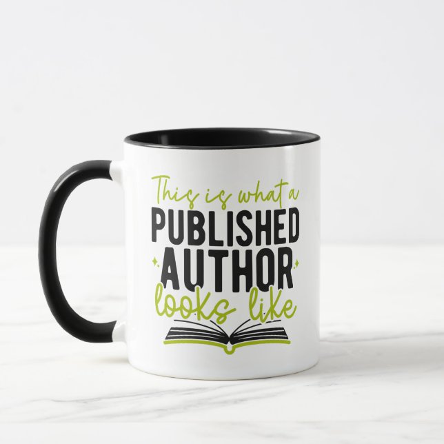 Mug Auteur publié, Écrivain publié, Nouvel auteur (Gauche)