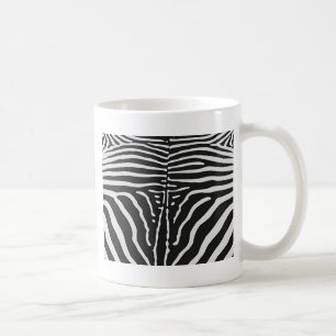 Mug Authentic Zebra Skin Print - noir blanc strié