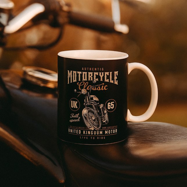 Mug Authentique Motorcycle Classic (Créateur téléchargé)
