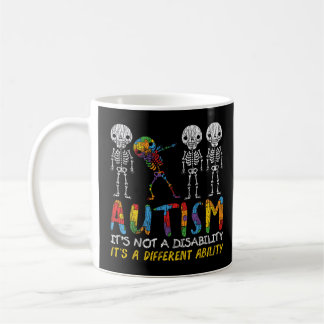 Mug Autisme Awerty - Skeleton Dabbing Autistic Kids A