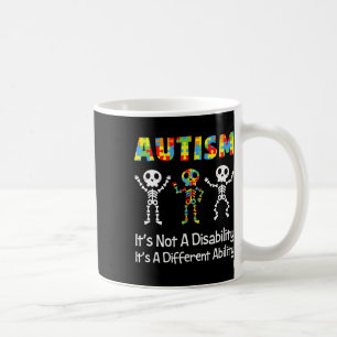 Mug Autisme Capacité différente Skull Skeleton Neurodi