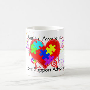 Mug Autisme Coeur brillant