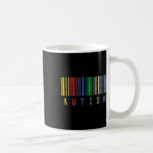 Mug Autisme Coloré Barcode Support Autistic Kids Awar