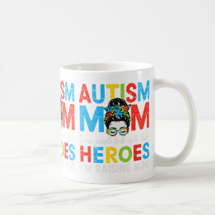 Mug Autisme Maman Élever Héros Drôle Sensibilisation s