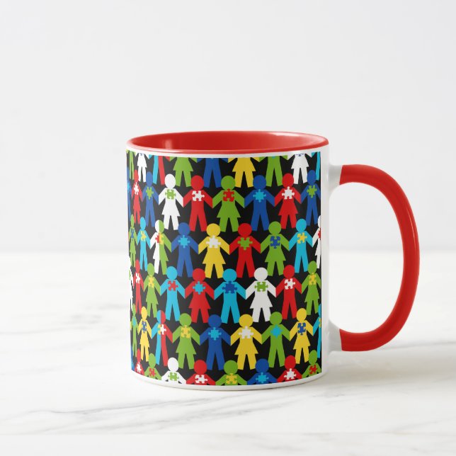 Mug Autisme Spectrum Sensibilisation Puzzle Coffee Cup (Droite)