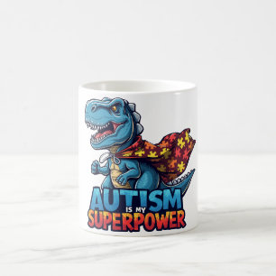 Mug Autisme T-Rex Superpower Sensibilisation