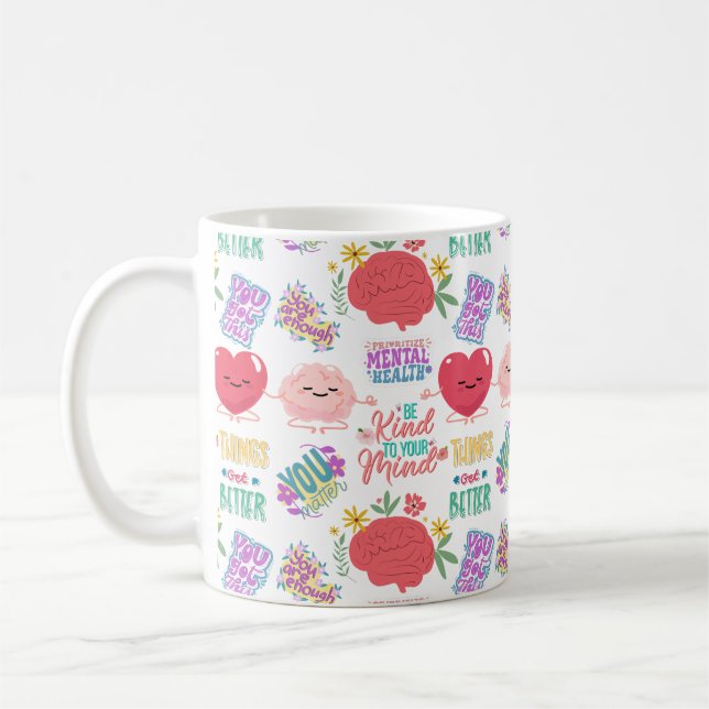 Mug Autoamour en santé mentale (Gauche)